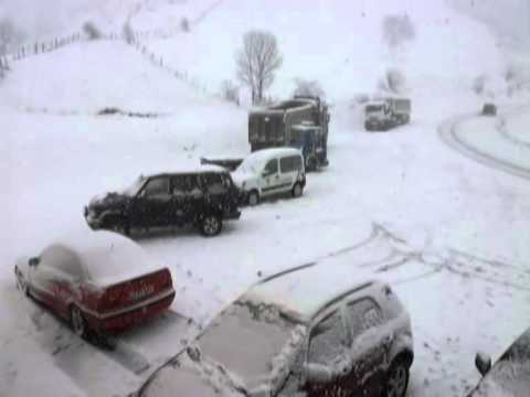 Temporal de nieve en Pajares 2012