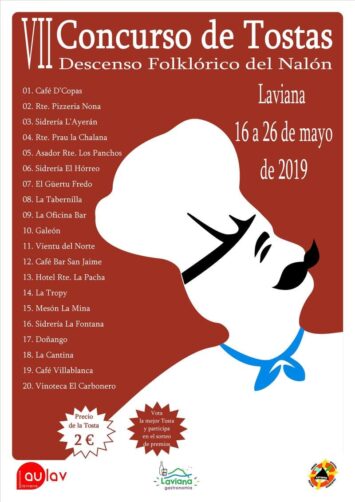 Cartel Tostas Laviana 2019