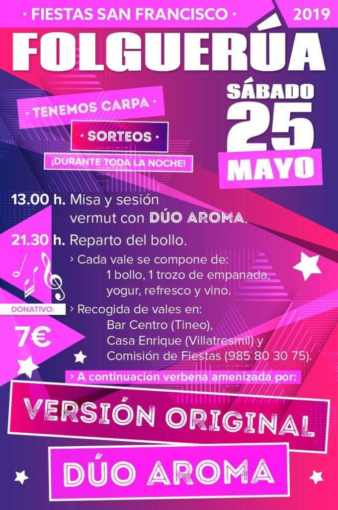 cartel fiestas folguerua 2019
