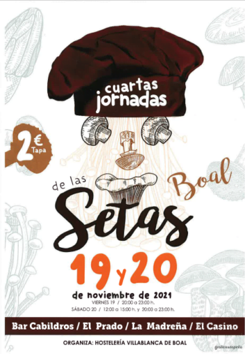 Jornadas gastronomicas de las setas 2021 Boal Jornadas gastronomicas de las setas 2021 Boal
