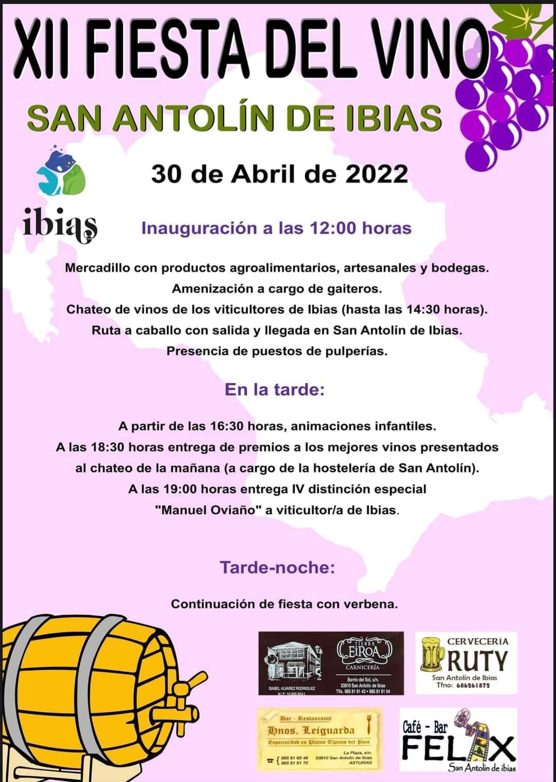 Fiesta del vino de San Antolin de Ibias 2022