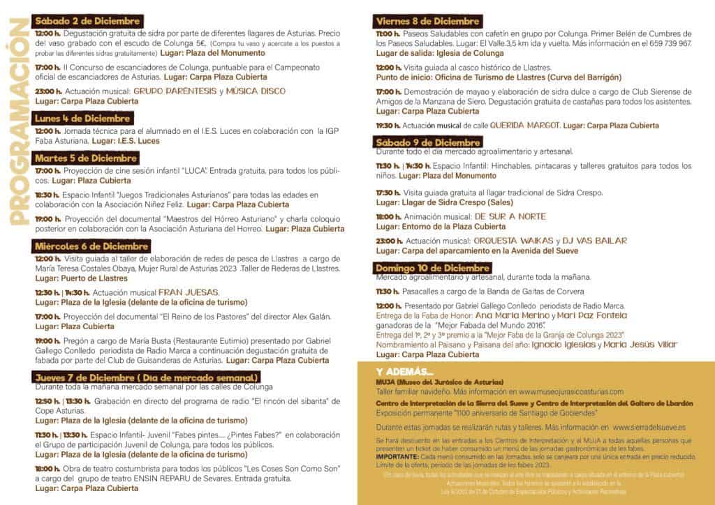 feria fabes jornadas gastronomicas de les fabes colunga 2023