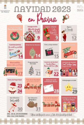 Programación Navidad Pravia 2023 Programación Navidad Pravia 2023