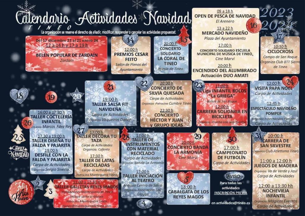 programacion navidad tineo 2023 2
