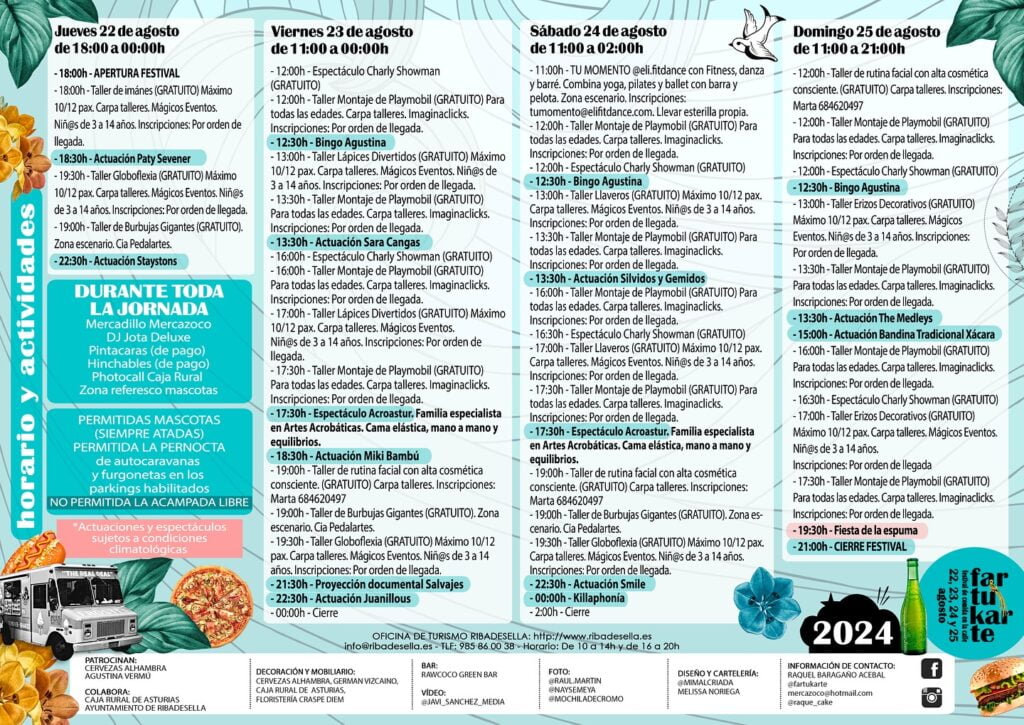 programa fartukarte ribadesella 2024