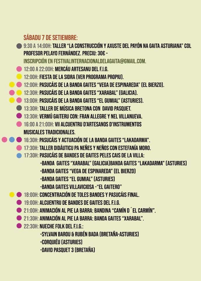 Programa Festival Internacional de Gaita Villaviciosa 2024 2