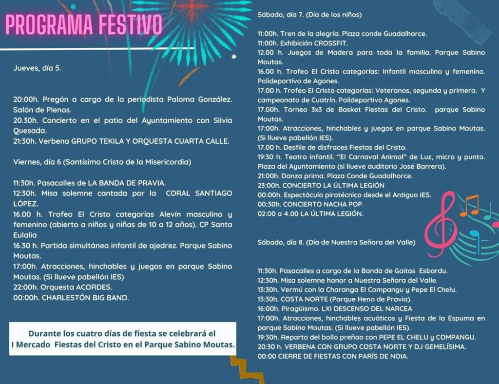 programa fiesta del cristo pravia 2024