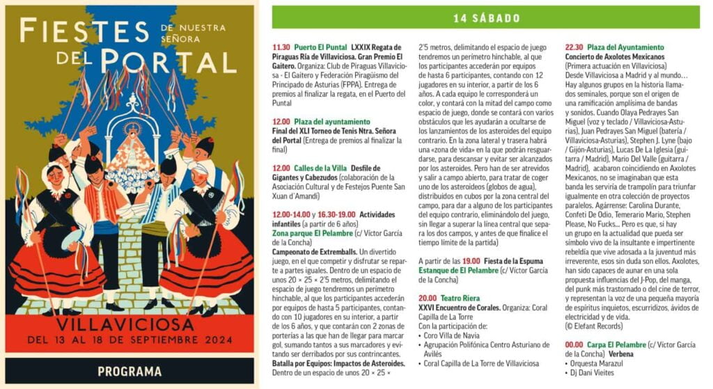 programa fiestas del portal villaviciosa 2024 2
